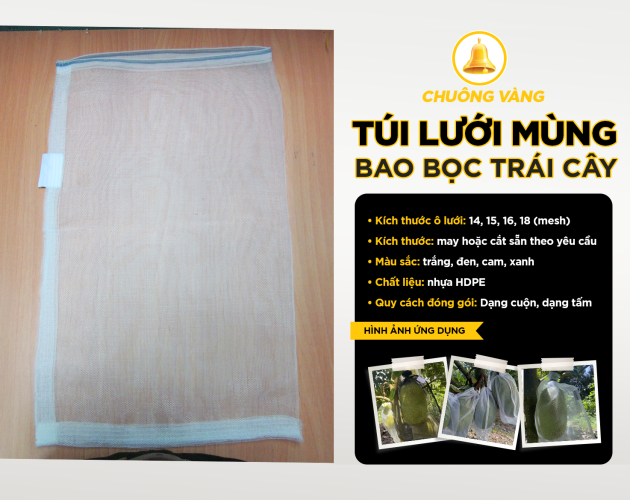 túi lưới bọc trái cây